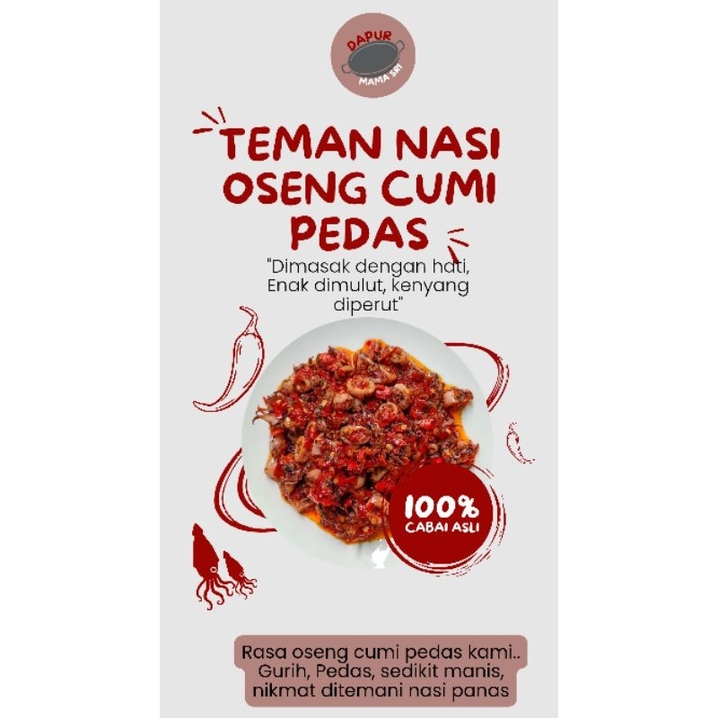 

TEMAN NASI - OSENG CUMI PEDAS