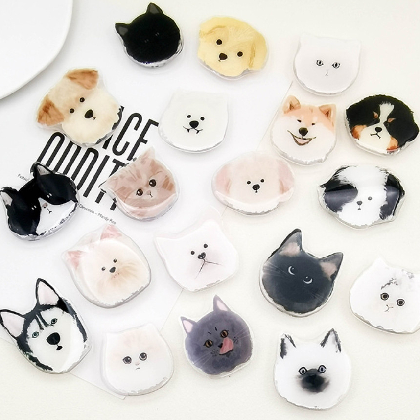 Phone Holder HP Pop Socket Korean Motif Cat Dog Cute Aesthetic Korean Popsocket Karakter Kucing Lucu