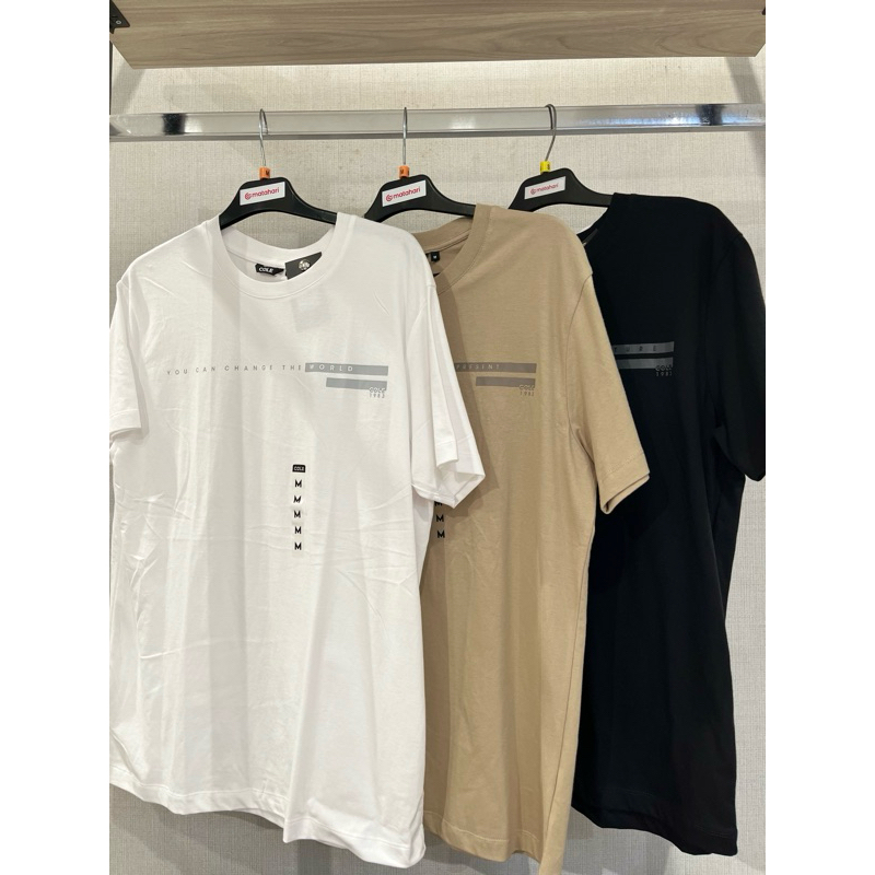Cole kaos reguler tebal 3 warna sablon S-XL