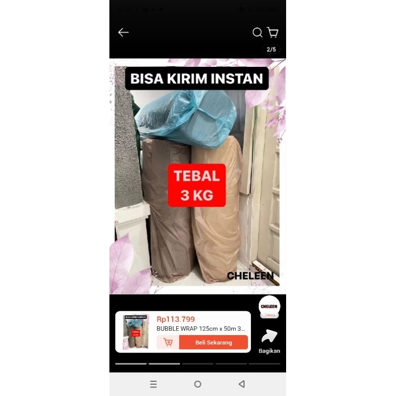 

Bubble wrap tebal 3kg asli