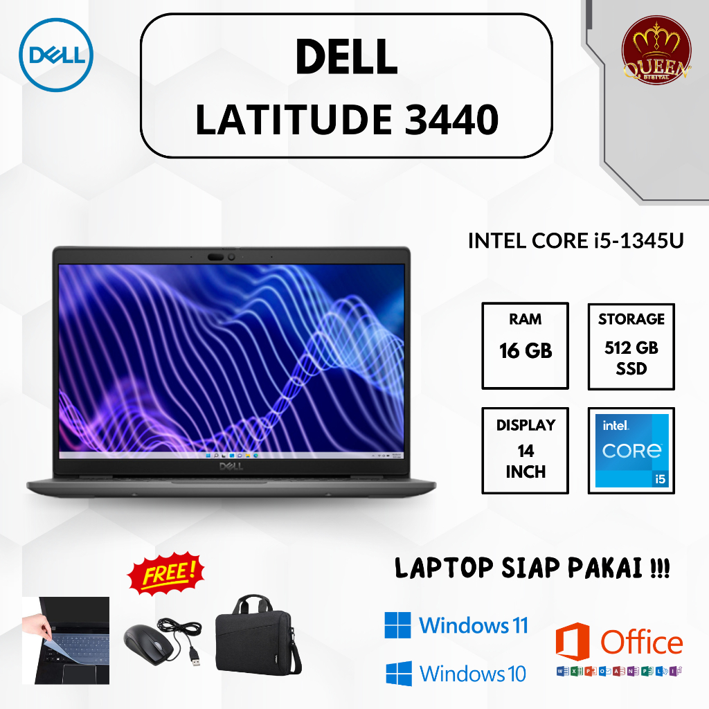 DELL LATITUDE 3440 | INTEL CORE i5-1345U | 16GB RAM | SSD 512GB | 14 INCH