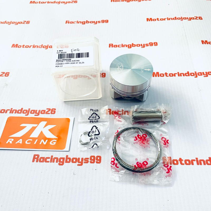 Piston Kit TK Racing Forged 55.25MM Pin 13 Jupiter z Beat Karisma Vario Blade
