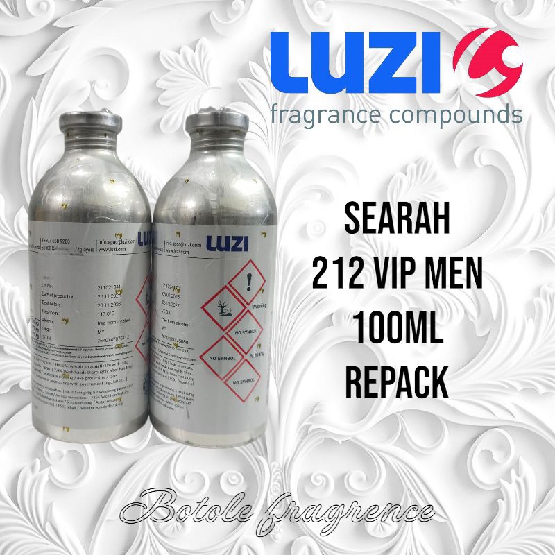 BIBIT PARFUME 212 VIP MEN BY LUZI REPACK 100ML