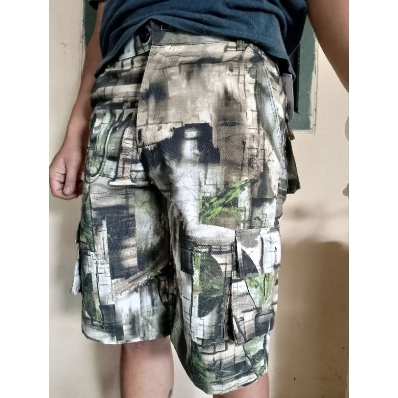 Celana Camo Cargo Pendek - Celana Pendek Cargo - Celana Camo bahan import