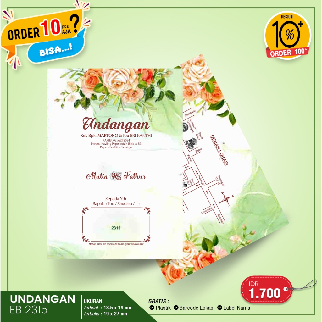 UNDANGAN EB2315 (MINIMAL 10 LEMBAR)