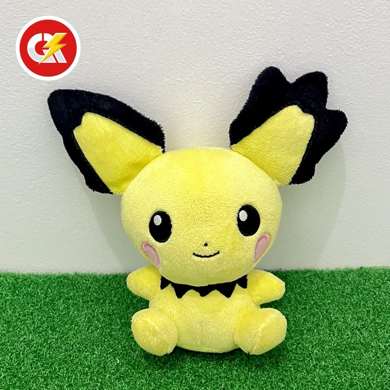 Boneka Plush Pokemon Pichu Spiky Ear Pokedoll Original Pokemon Center