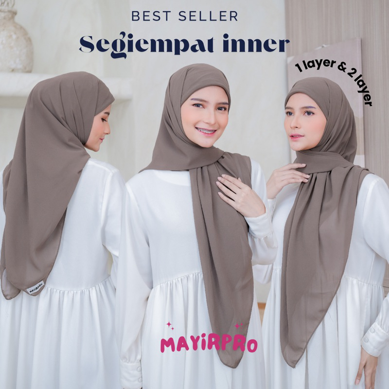 mayirpro - Hijab Segitiga Instan Inner 1 Layer | Segitiga Instan 1 Layer | Segi3 Inner 1 Layer | Seg