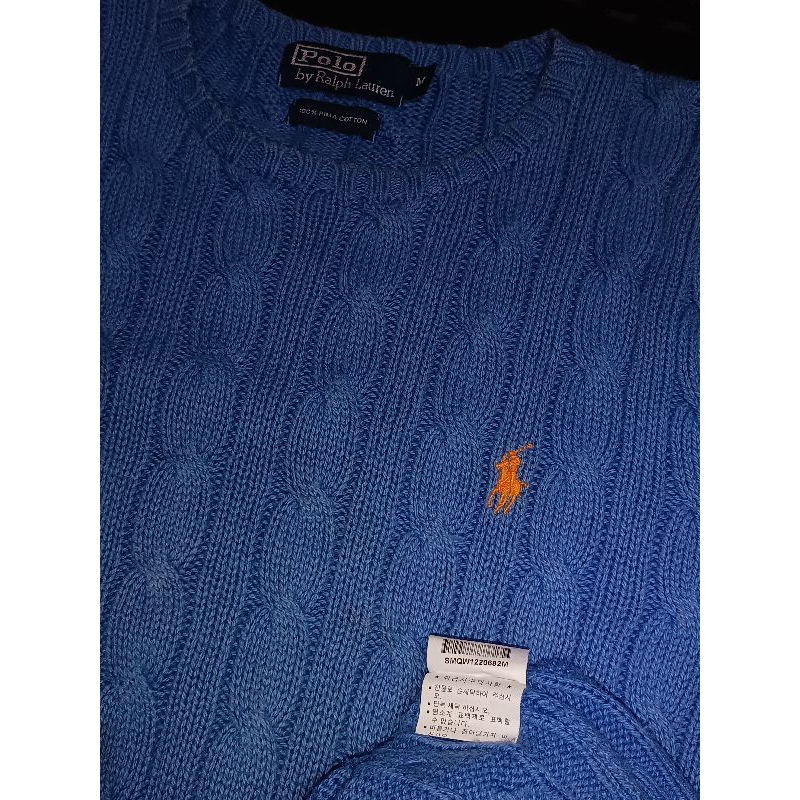 Cable Knit Blue RL