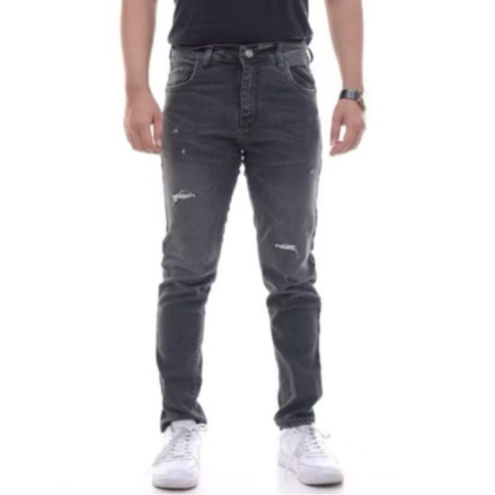 ZEG jeans casual pants celana denim pria panjang sobek slim fit premium