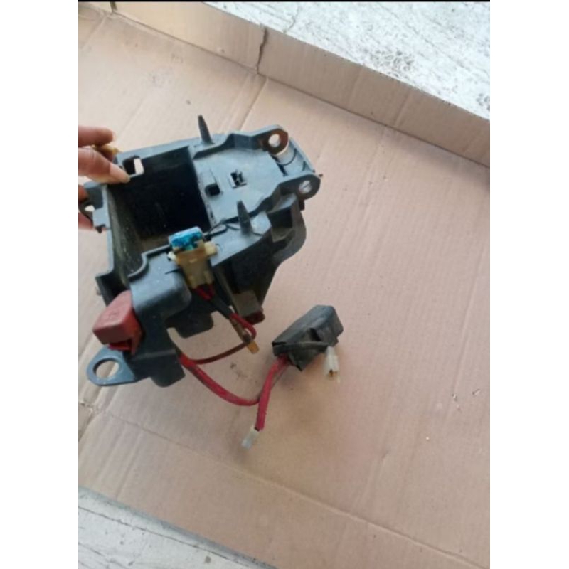 cover box aki ples kabel aki untuk motor Yamaha Jupiter MX old ori copotan original tinggal pasang