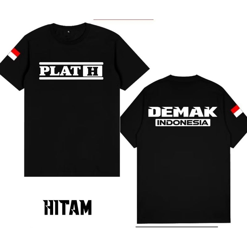 KAOS LENGAN PENDEK TEMA PLAT H DEMAk