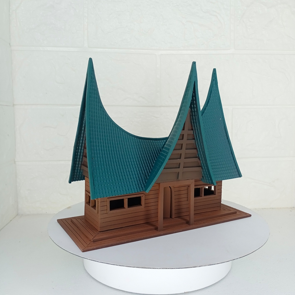 Rumah Gadang Miniatur #2 Adat Minang Minangkabau dekorasi diorama aquascape terarium paludarium baha