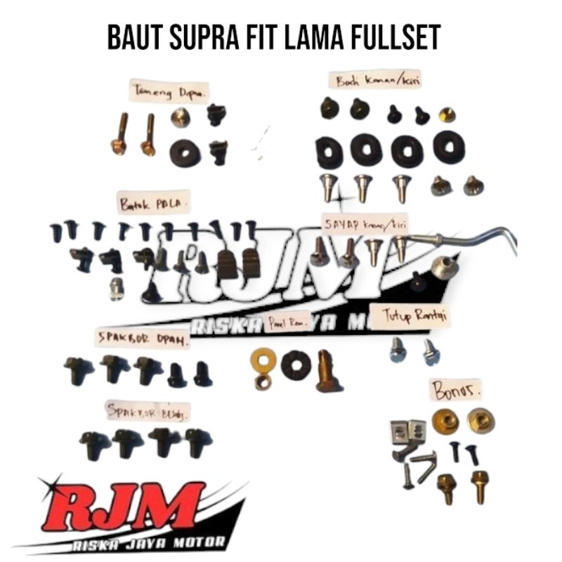 Baut Body Supra Fit Lama Fullset Motor Honda