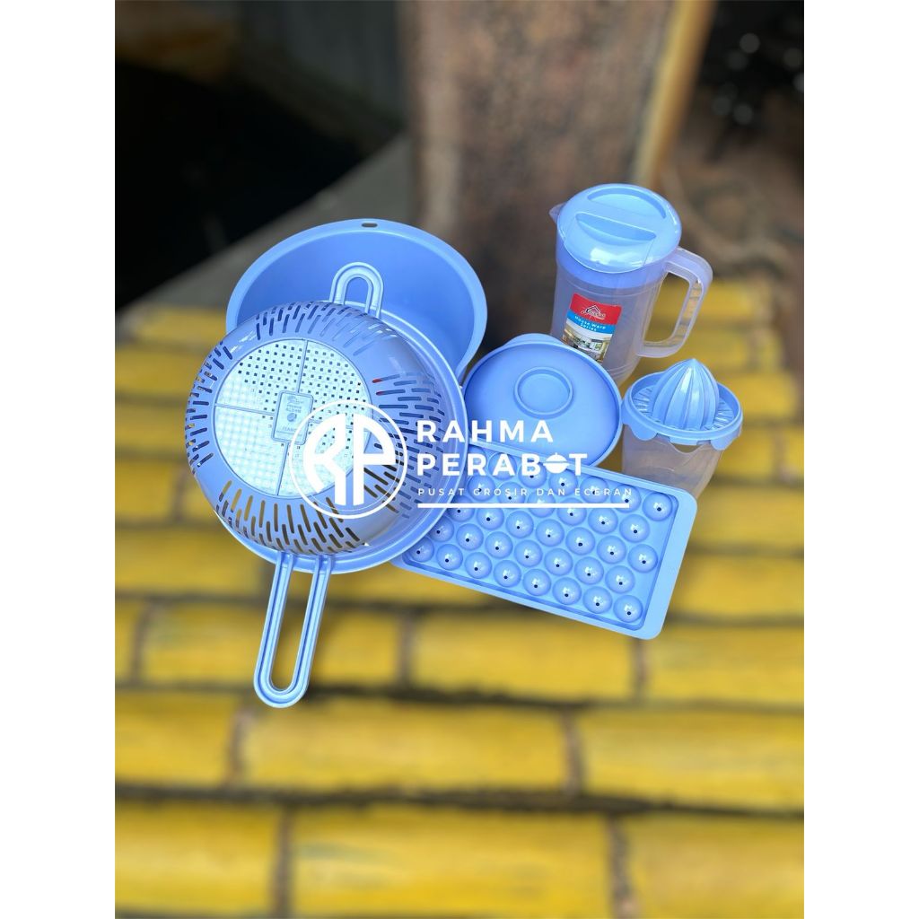Paket Hemat Super Alat Dapur Pink Dan Alat Dapur Biru Cantik Elegan