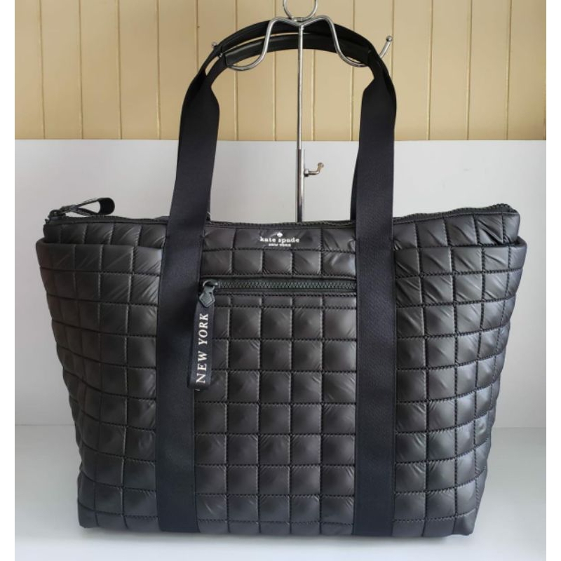 ks Camden Quilted XL Tote Black
