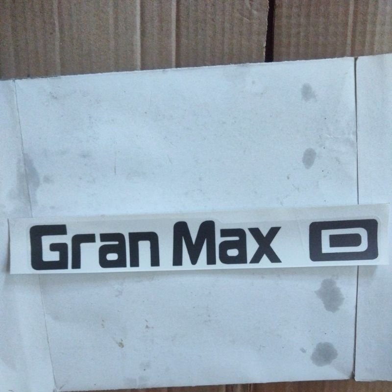 stiker mobil tulisan Gran max D/ stiker Gran max D