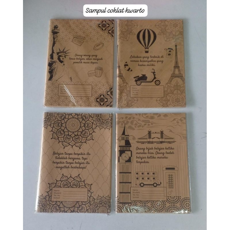 

SAMPUL BUKU COKLAT CORAK ISI 20 LEMBAR