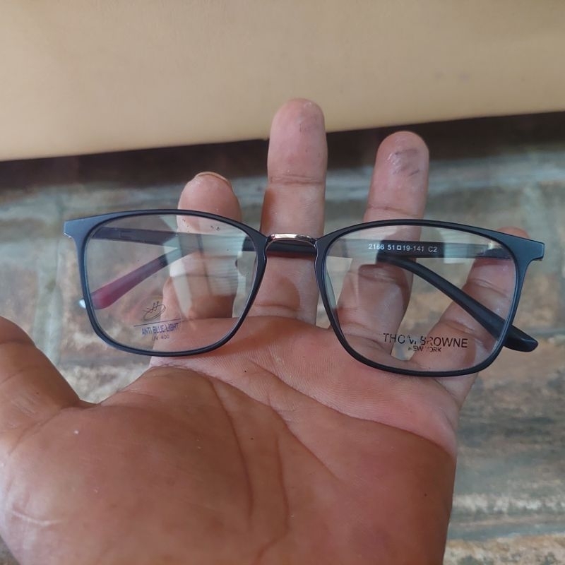 kacamata Frame ThomBrowne Gratis lensa fhoto cromik  / lensa blue ray bisa