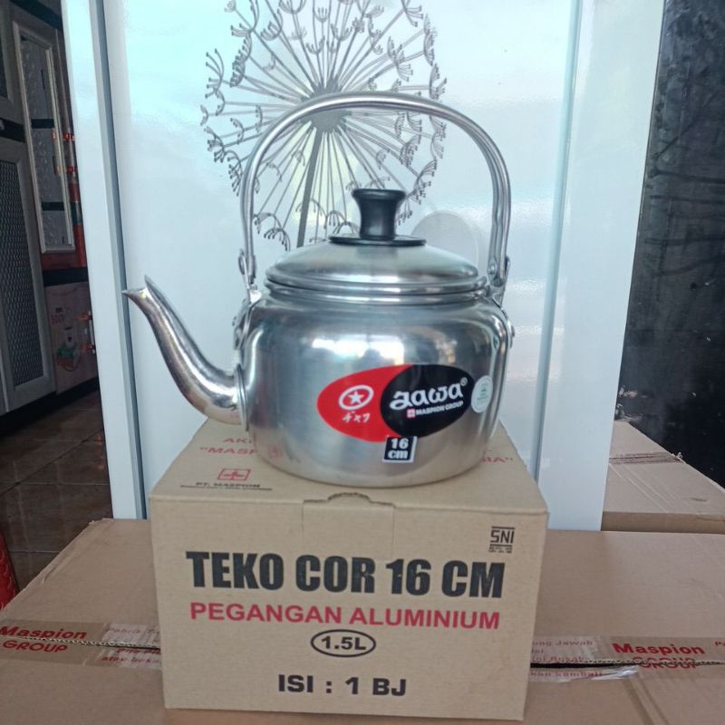 Teko Cor Aluminium Jawa Ukuran 16 cm