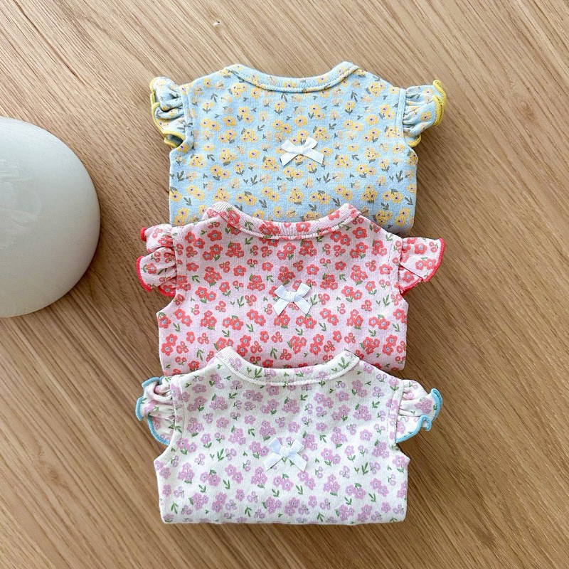 RK Serenity korea flower ruffle top