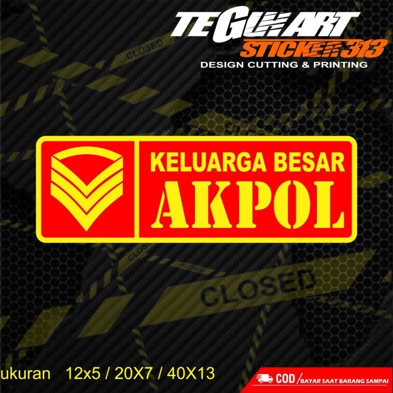 STICKER CUTTING KELUARGA BESAR AKPOL 2