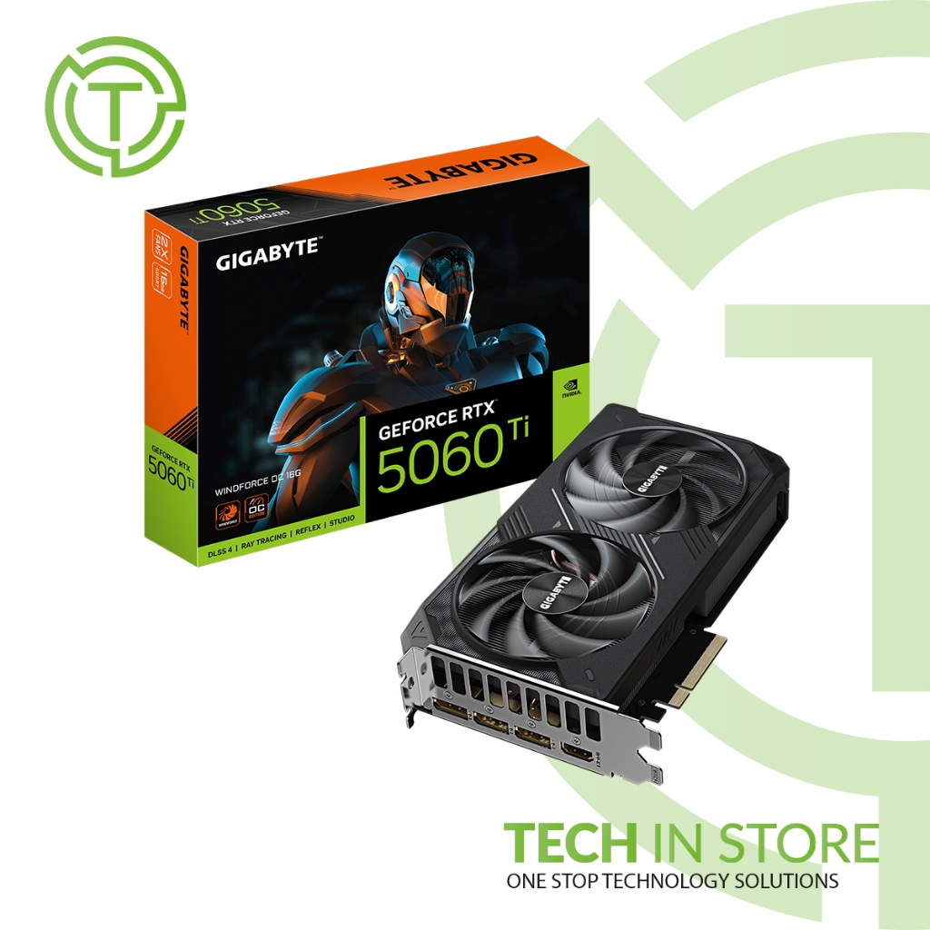 VGA Card Gigabyte GeForce RTX 5060 Ti WINDFORCE OC 16G - 16GB GDDR7