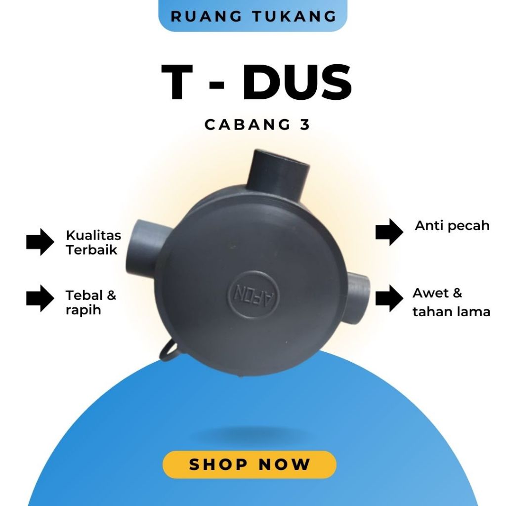 T Dos Tdus Tedus Listrik Pipa 5/8 Inch Bagus