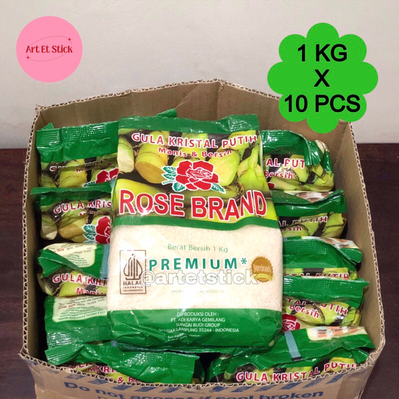 1 Dus Gula Pasir Rosebrand Premium Hijau 10 Kg