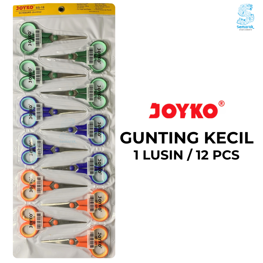 

Joyko SS-16 Gunting Stainless Steel Kecil [1 Lusin / 12 pcs]