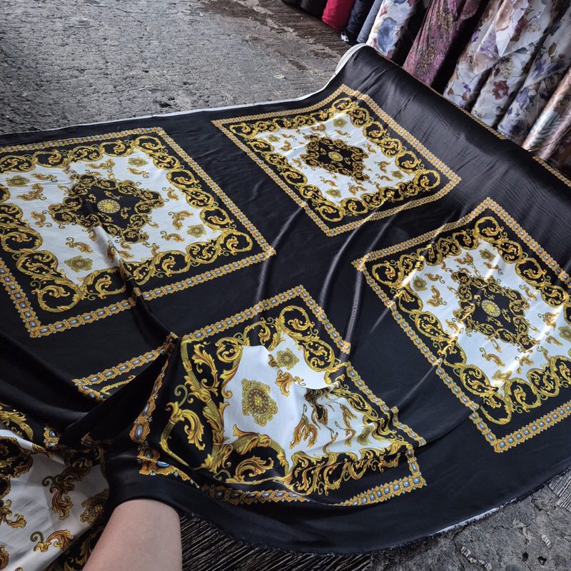 kain armany silk motif - kain armany silk motif bunga - kain armany silk motif premium mk