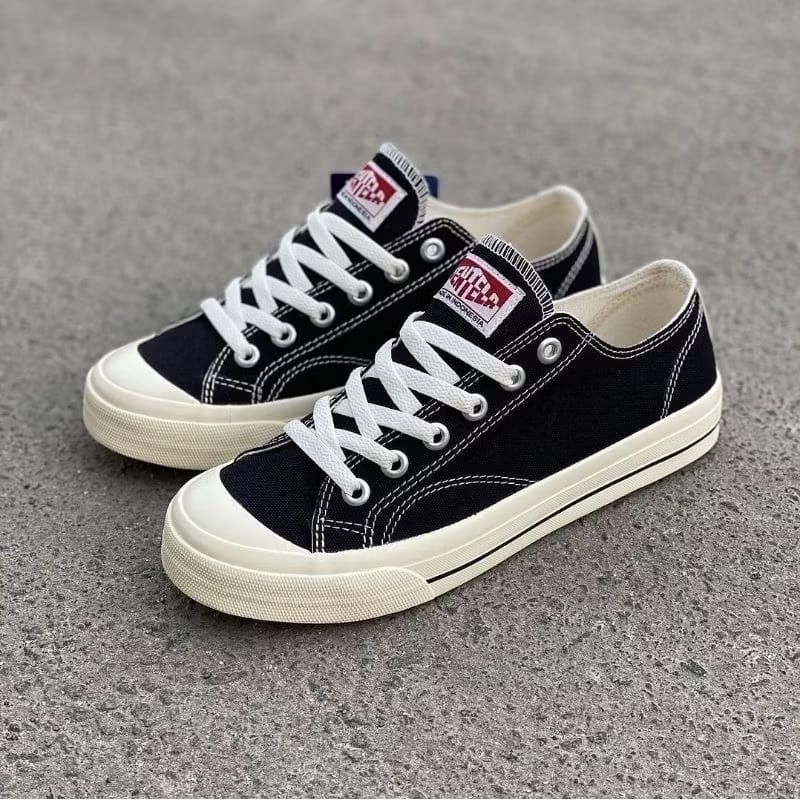 Ventela Basic Sepatu Pria,Sepatu wanita Sepatu Sekolah,Sepatu Hitam putih