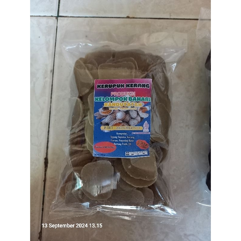 

kerupuk kerang berat 500 gram