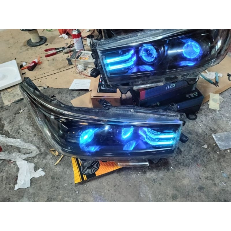 Paketan Headlamp INNOVA REBORN PRO7 P725BL Mark III 50/60watt Free Pemasangan