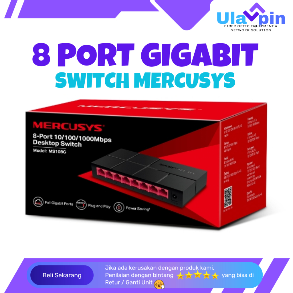 Mercusys Switch 8 Port Gigabit