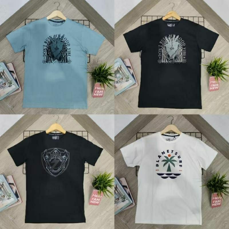 kaos planet surf pria original