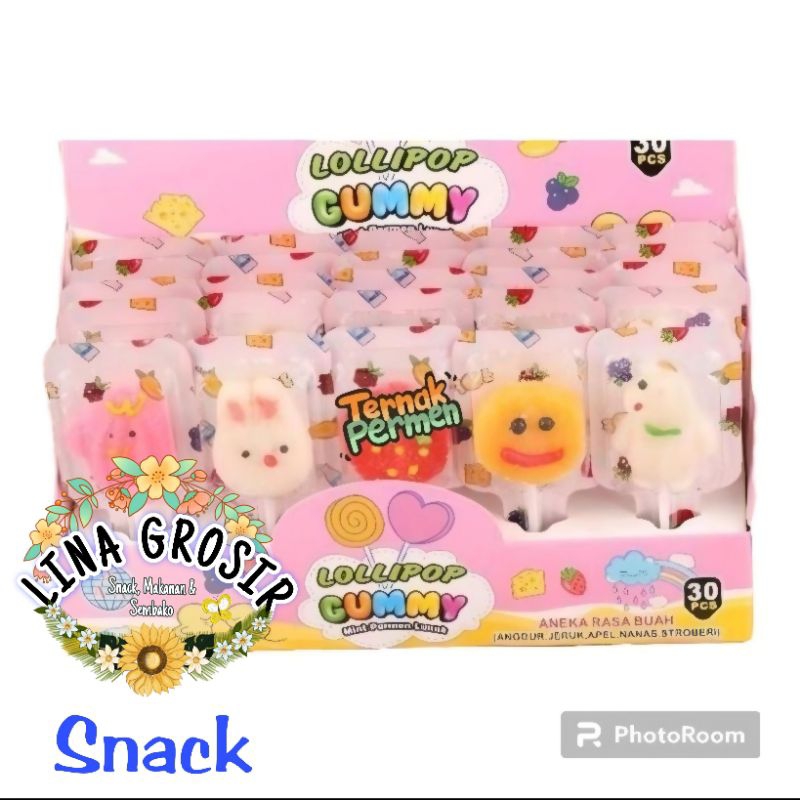 

Permen Gummy Lollipop 1 Box Isi 30Pcs