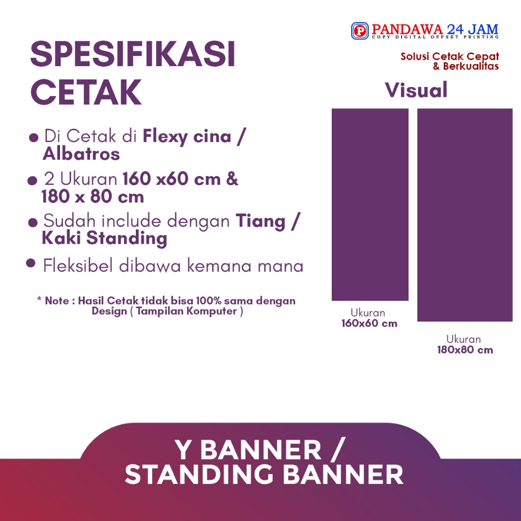RB Cetak X Banner Standing banner Custom Ukuran 60x160 / 80x180cm X Banner Wisuda/ Wedding/ Ulang