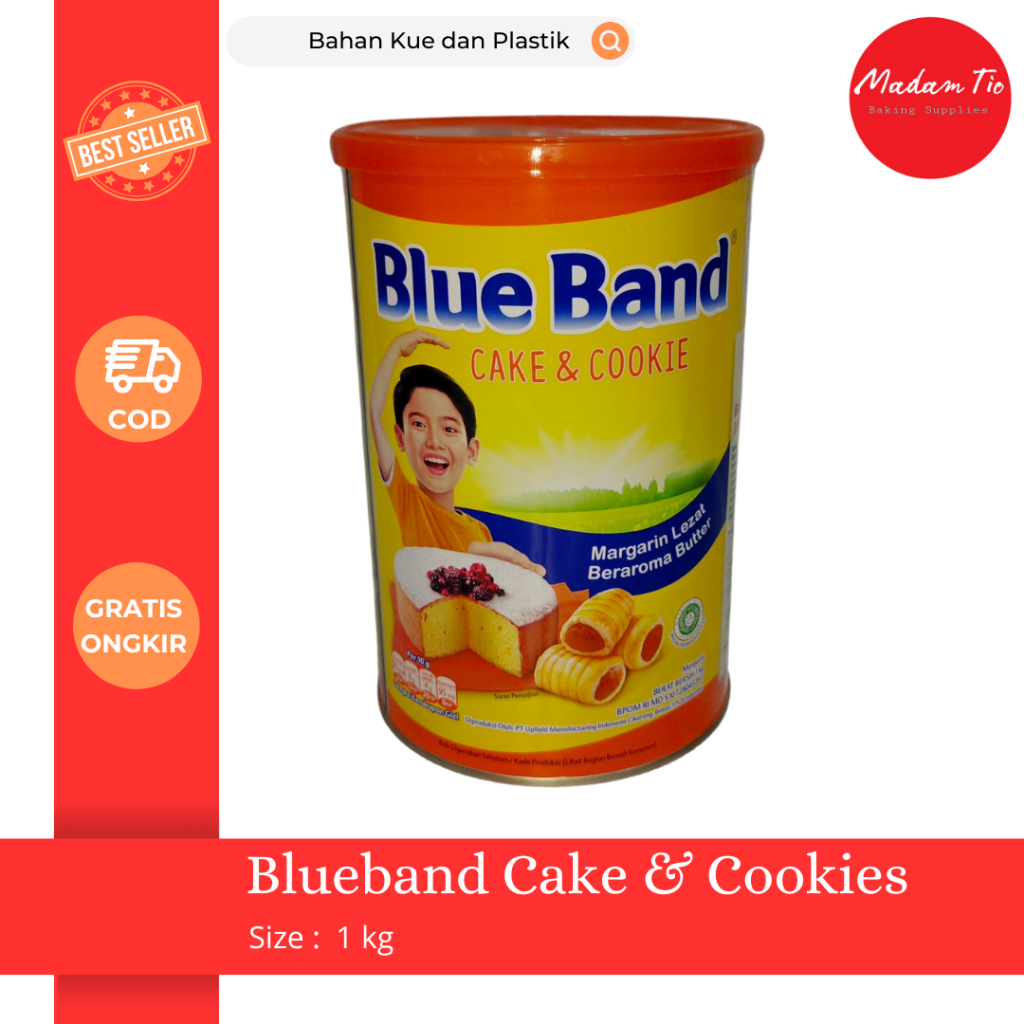 

Blueband Cake & Cookies 1kg kaleng 1pcs