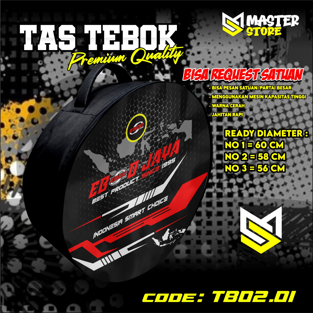 tas tebok murai motif EBOD JAYA ransel gendong jinjing bawa tebok sangkar murai printing