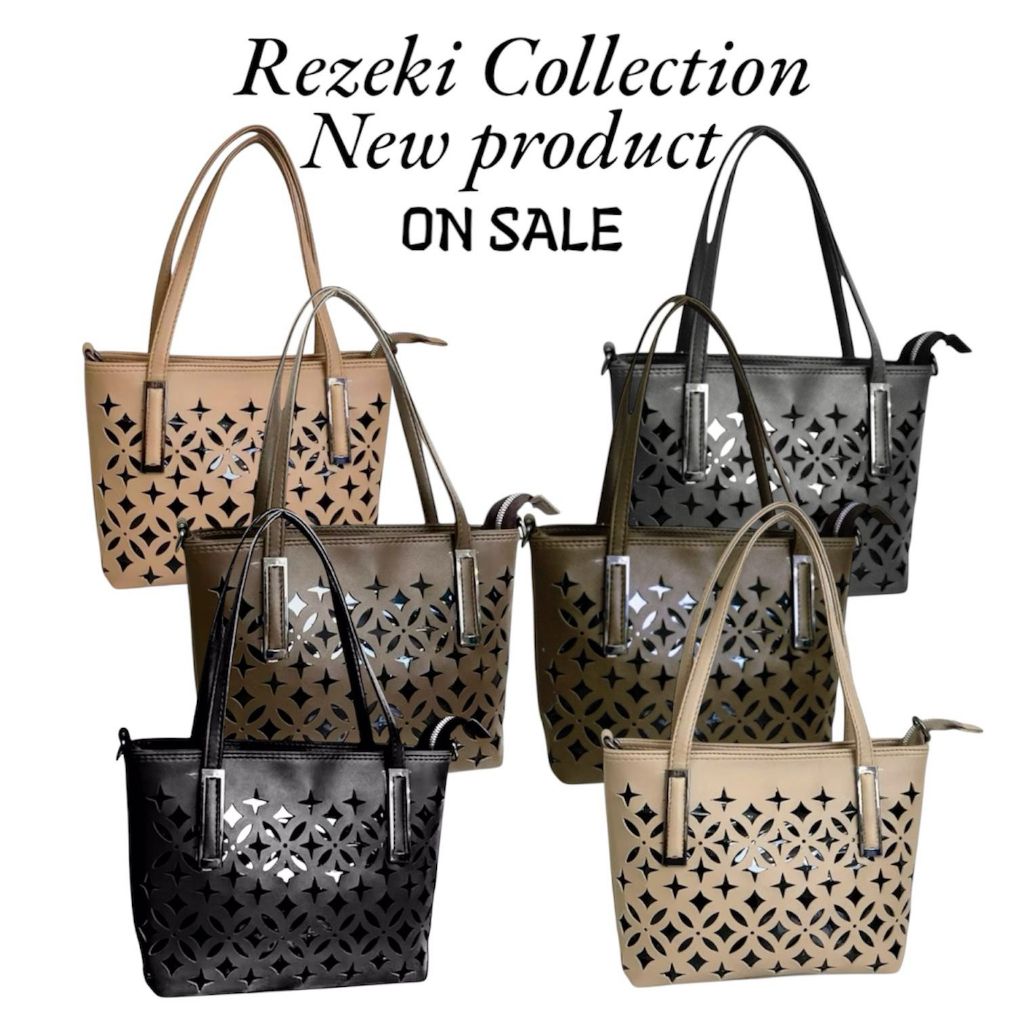 Terbaru Totebag Wanita Tas Jinjing Tote Bag Rezeki Collektion Kulit Sintetis Size 30X25X9 Cm