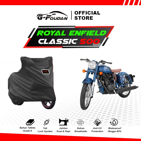 Cover Motor Royal Enfield Classic 500 / Sarung Motor Royal Enfield Classic All Type / Selimut Motor 