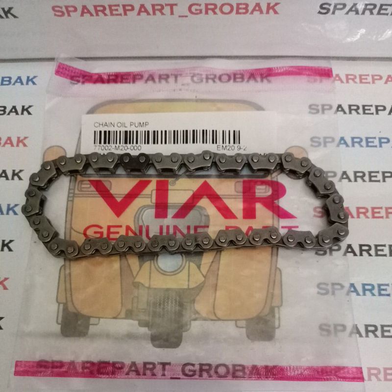 Chain Oil Pump (Rantai Pompa Oli Mesin; 44L) Viar ATV Razor 200cc Metik, Original