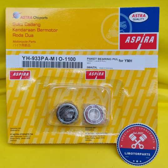 Bearing Laher Klaher Pully CVT Pulley Pully Set Bambu Roces Mio Sporty Mio Smile Mio Soul Nouvo Mio 