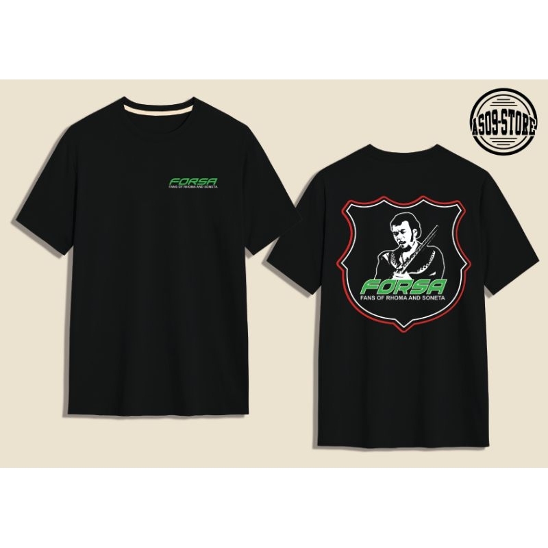 Baju Kaos tshirt Forsa Rhoma irama Soneta grup depan belakang