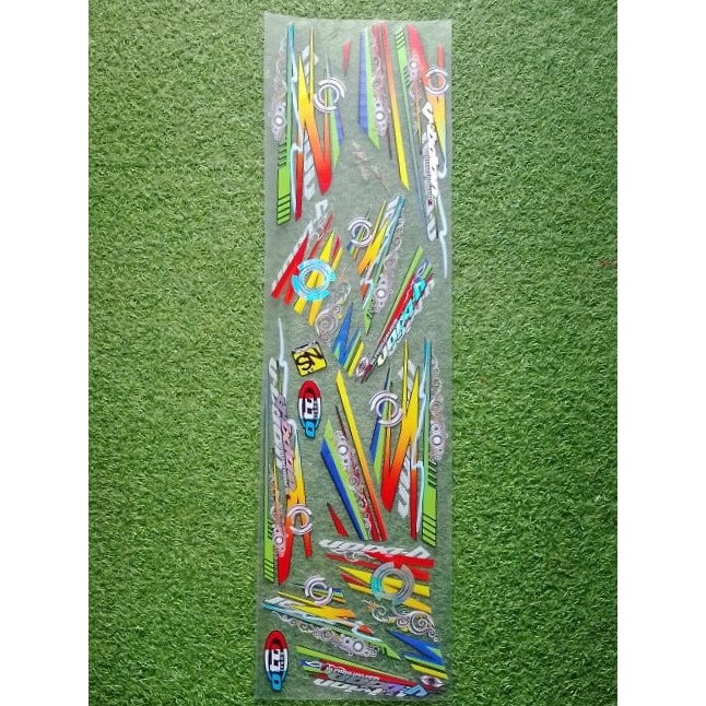 STRIPING TRANSPARAN YAMAHA VIXION OLD - SEMI CUTTING STICKER HOLOGRAM / STIKER LIST MOTOR YAMAHA VIX