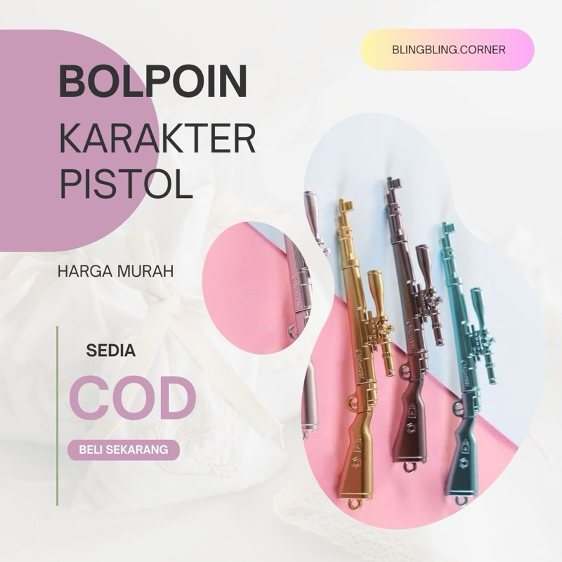 

Bolpoin Karakter Pistol Lucu Murah