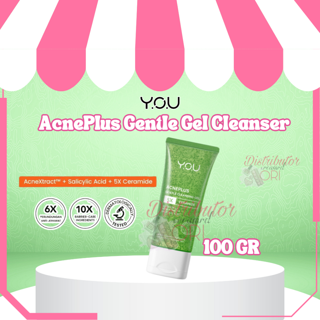 YOU AcnePlus Gentle Gel Cleanser Sabun Cuci Muka Jerawat Kulit Berminyak Berjerawat Salicylic Acid F