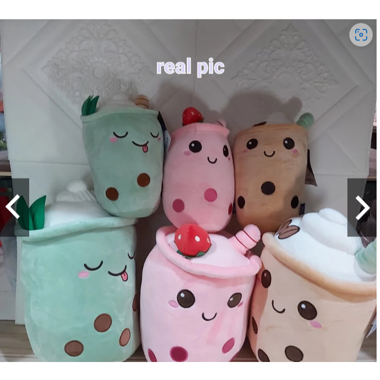 BONEKA BOBA JUMBO MILK TEA BONEKA BUBBLE TEA GREEN TEA