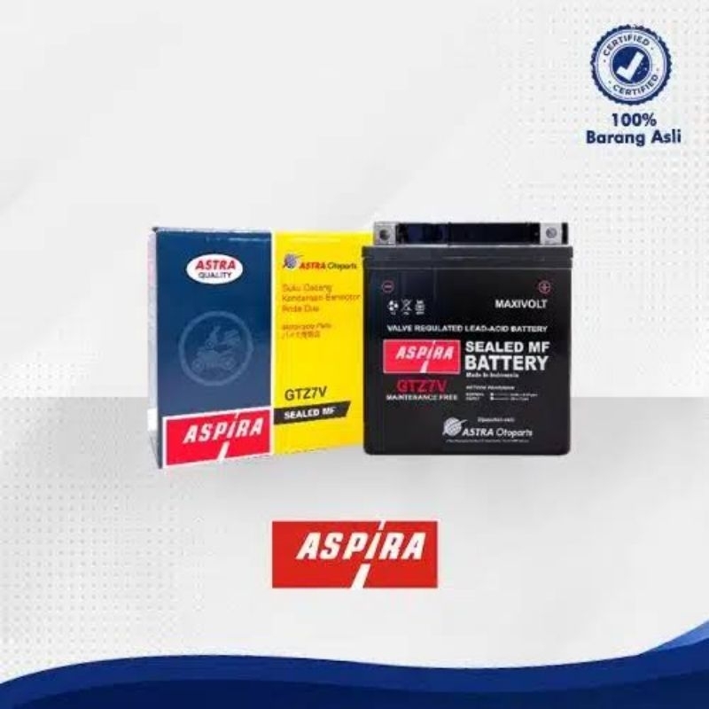 AKI Motor ASPIRA ASTRA GTZ6V 12V Original AKI KERING