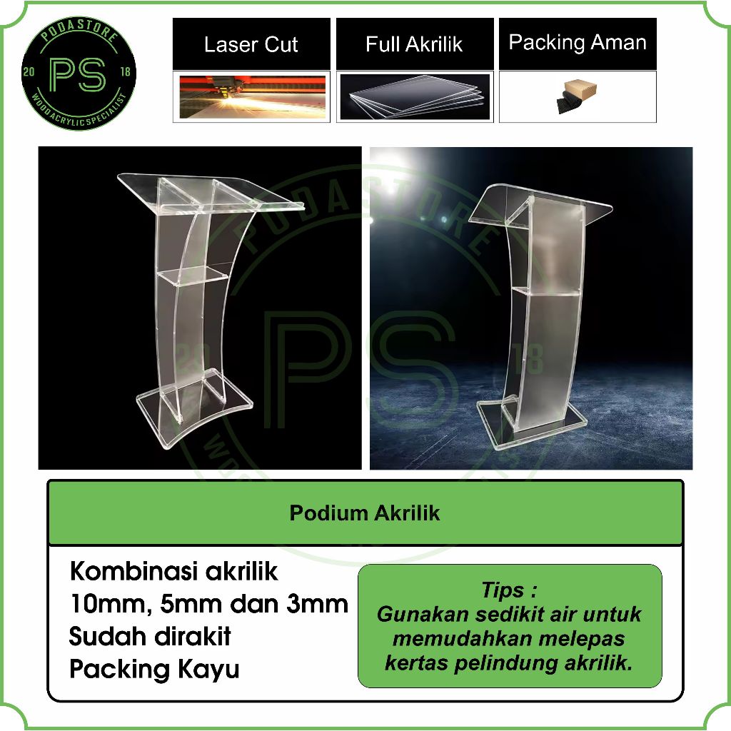 

Podium Akrilik 10mm